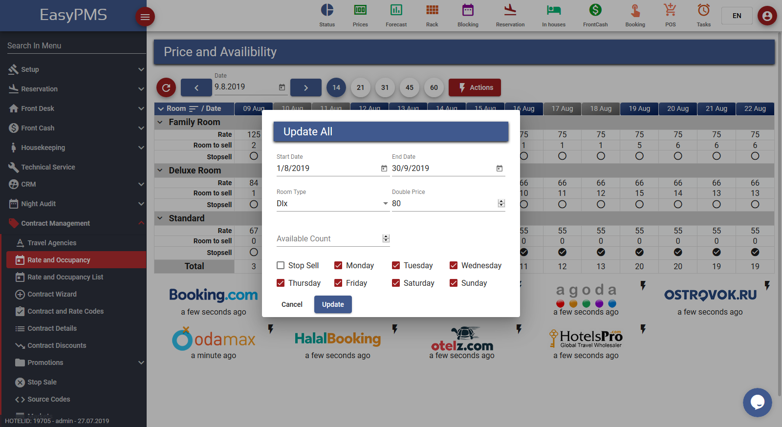 easypms hotel software price an availibility update